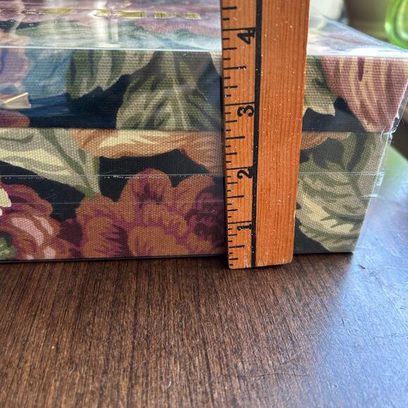 Amazon.com: Mele and Co Cameron Plush Fabric Jewelry Box in  New! Mele Vintage Jewelry Box Pink Floral Fabric covered